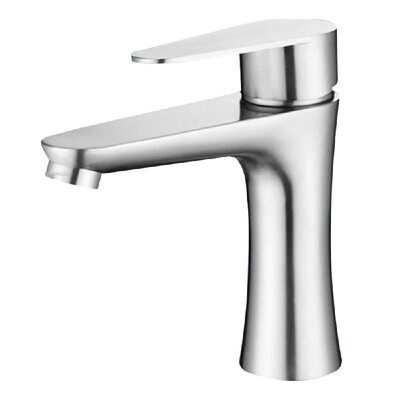 

Bathroom Faucet Single Handle Kitchen Bar Sink Basin Faucet Finished Stainless Steel Ceramic Valve Hot And Cold Water Mixed Water
