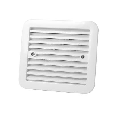 

12V Fridge Vent with Fan for RV Trailer Caravan Side Air Ventilation White