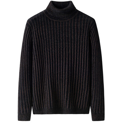 

Toponeto Mens Autumn Winter Casual Pure Color Turtleneck Long Sleeve Knitted Sweater Top