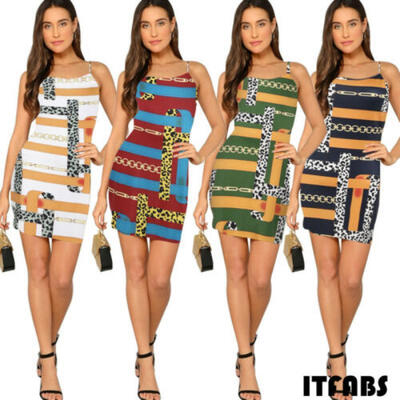 

Women Summer Short Dress Evening Cocktail Party Beach Dresses Sundress UK