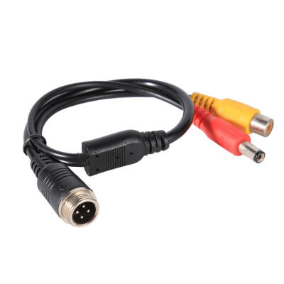 

M12 4Pin Aviation Head to RCA Female DC Male Extension Cable Adapter Wire