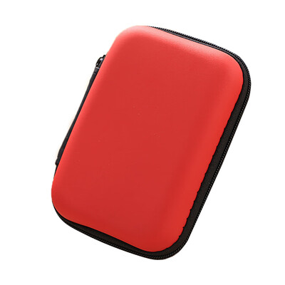 

Toponeto Mini Zipper Hard Leather Earphone Storage Bag Earphone Pouch Box