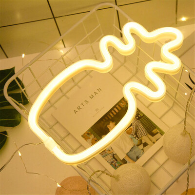 

Gobestart Angel Cactus LED Lights Light White Plastic Love Battery USB Dual-use Models