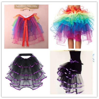 

US Women Fancy Dancewear Tutu Pettiskirt Shirt Skirts Dance Fairy Tulle Dress