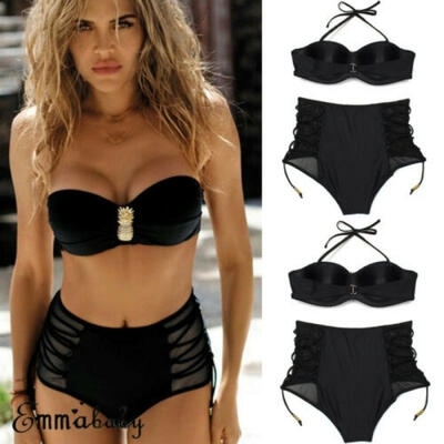 

Fashion Women Bikini Set Swimsuit Beachwear Swimwear Push Up Padded Bra Bathing Suit