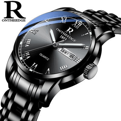 

Multi Function Quartz Wristwatch Waterproof Watch With Stainless Steel Band For Men