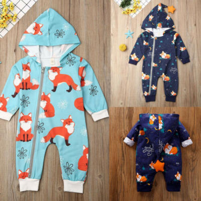 

Newborn Baby Infant Kid Boy Girl Romper Hooded Jumpsuit Bodysuit Outfits