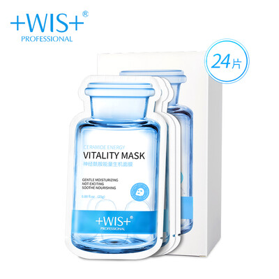 

WIS ceramide energy bio-environment mask 24 pieces mild soothing healing repair thickening cuticle hydrating unisex models