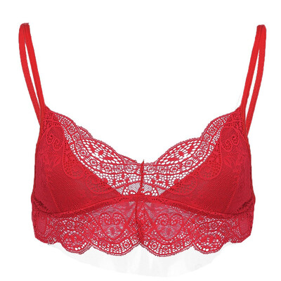 

Toponeto Women Plus Size Vest Crop Wireless Bra Lingerie Sexy V-Neck Underwear Camisole