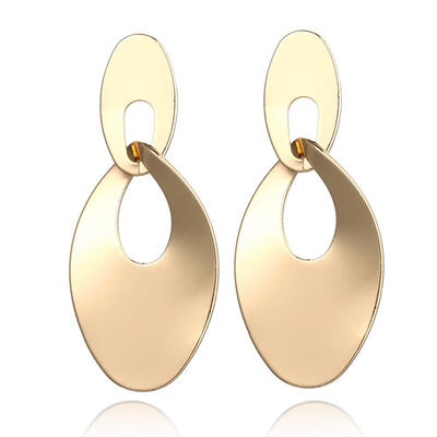 

Trendy Geometric Curved Oval Dangling Earrings For Women Statement Fashion Jewelry Boucle Doreille Femme 2019 Brincos Oorbellen