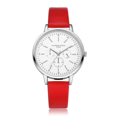 

Business Womens Watches Scale Disc Ladies Quartz Wristwatch Minimalism Leather Strap Featured Clock Fashion Zegarki Damskie
