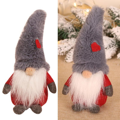 

Scandinavian Gnome Nisse Christmas Decoration Toy Red 12x9 cm Type 2