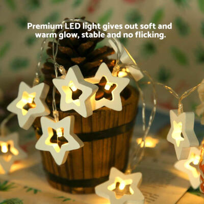 

Greensen 10LED Beautiful Five-Pointed Star Fairy Lights Birthday Christmas Party Decorative String Light