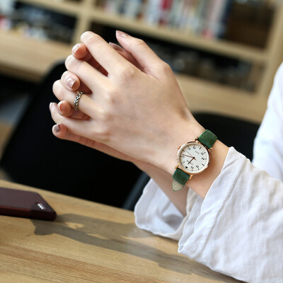 

Ins Han Feng chic simple Korean retro art watch female middle school students casual atmosphere quality college wind waterpro