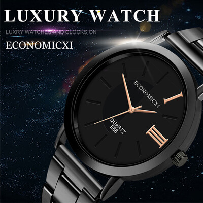 

Gobestart 2019 Hot Sale Fashion Men Business Watch Stainless Steel Band Casual Watch