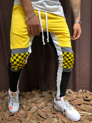 

SUNSIOM Men Gym Slim Fit Trousers Tracksuit Bottoms Striped Skinny Joggers Sweat Pants