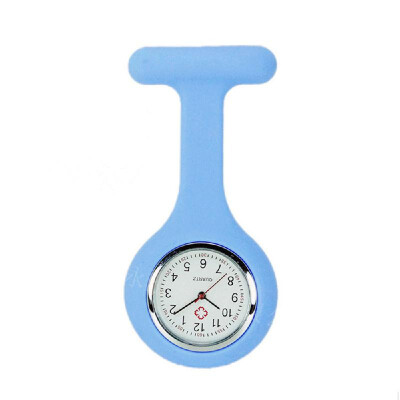 

Silicone Pin Brooch Watch Hanging Medical Pocket Watch Pin-on Lapel Block Watches for Nurse Doctor