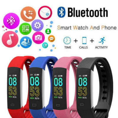 

B6A Smart Watch Blood Pressure Heart Rate Monitor Sports Fitness Tracker US