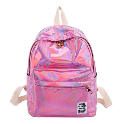 

Street Women Hologram Laser PVC Travel Backpacks Girls Shoulder School Bags