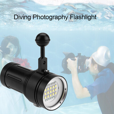 

Greensen 15 x L2 Bright LED Diving Flashlight Aluminum Alloy Underwater Video Photography Torch Diving Photography Flashlight