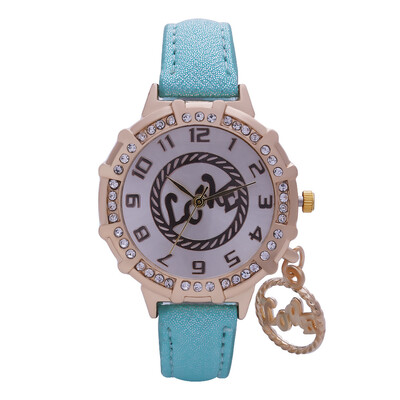 

LOVE Pendant Belt Watch Womens Digital Set