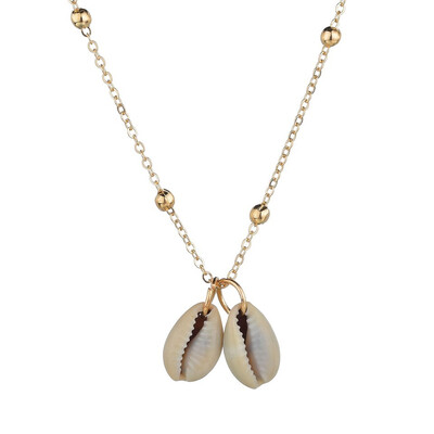 

Shell Necklace Summer Beach Sea Breeze Fashion Jewelry Beads Chain Gold Necklace Shell Pendant Multilayer Necklace Bohemia