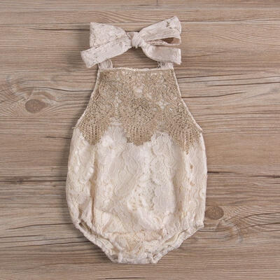 

Newborn Toddler Infant Baby Girl Lace Jumpsuit Romper Bodysuit Clothes Sunsuit