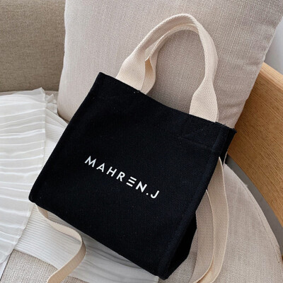 

Womens bag2019 new summer fashion canvas Korean-style Korean-style Korean-style Korean-style Korean-style blue-and-white