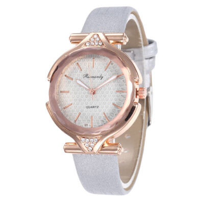 

New leather scale popular ladies watch wholesale student simple fashion watch