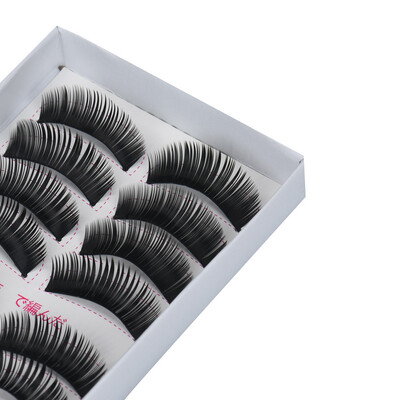 

〖Follure〗10Pairs Black Long Thick Cross Beauty Party Makeup Fake False Eyelashes