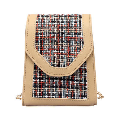 

Fashion Girls Colorful Weave Chain Crossbody Bags Handbags Shoulder Bag
