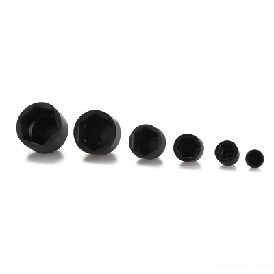 

145pcs Black Assorted Nut And Bolt Covers -4 M5 M6 M8 M10 M12 Bolts Covers Kit Dome Protection Decorative Acorn