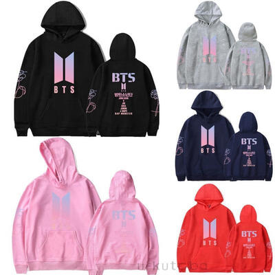 

KPOP BTS Bangtan Boys JIMIN V SUGA Sweatshirt Hoodie Pocket Sweater Unisex US
