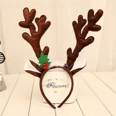 

Women Girl Kid Flower Deer Antler Costume Ear Party Hairband Head Band XMAS
