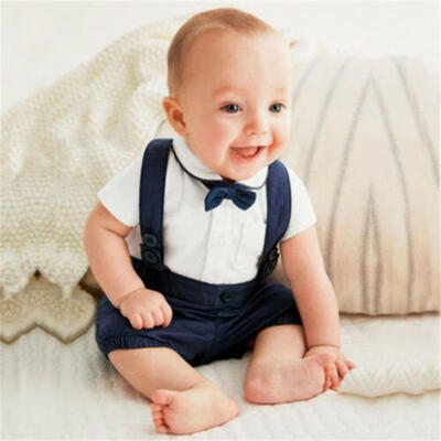 

US Toddler Kids Baby Boy Formal Suit Party Wedding Tuxedo Gentleman 2Pcs Outfit