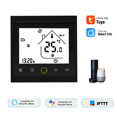

THP1002-WHPW Water Heating Thermostat Smart WiFi Digital Temperature Controller TuyaSmartLife APP Control Backlit LCD Display Pro