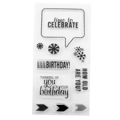 

Silicone Transparent Seals Clear Stamp Birthday Letter for DIY Scrapbooking