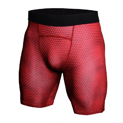 

Crocodile Grain Printing Quick Drying Elastic Gym Sports Running Tight Shorts Underwear for Men