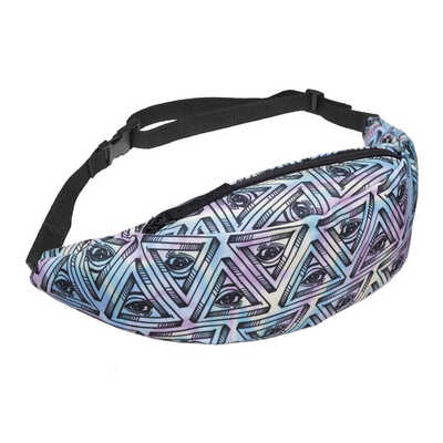 

Women Sports Fanny Waist Bag Girls Jogging Handbag Pouch Running Waist Pack 3D Floral Print Purse Wallet Case