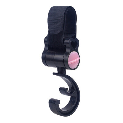 

360 Degree Rotatable Universal Stroller Hook Trolley Hanger Bags Diaper Bags multi purpose baby stroller hooks