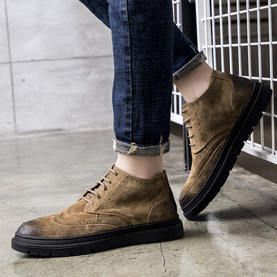 

Martin shoes wild high Martin boots retro fashion sports men Martin shoes casual trend motorcycle boots