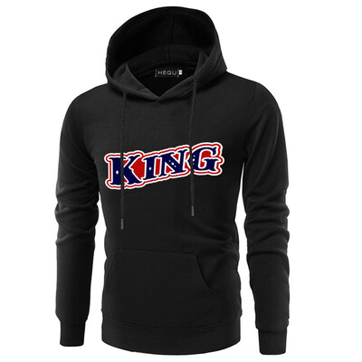 

New Fashion King Queen Couple Hoodies Men Women Hoodie Letter Printed Lover Sweatshirts