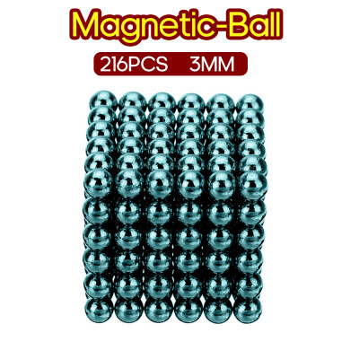 

216PCS Magnetic-Ball 3mm Building Toy Simple Design Office Adults Stress Relief Toys