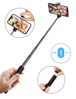 

Mobiles Phone Long Extendable Bluetooth Compact Handheld Selfie Stick Bluetooth Selfie Stick