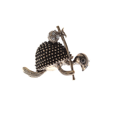 

Vintage Style Walking Tortoise Brooch Women Kids Clothes Accessories Crystals Turtle Animal Brooches Suit Corsage Pins