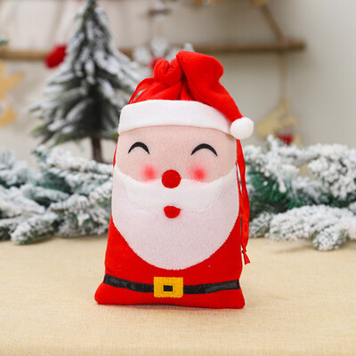 

〖Follure〗1PC Christmas Gift Storage Bag Drawstring Candy Toy Pouches Xmas Decoration