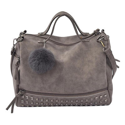 

Fashion Women Winter Rivet Shoulder Bag Versatile Handbag Sling Bag