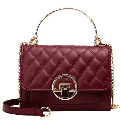 

Fashion Korean bag female 2018 new pu female bag trend wild Hong Kong girl shoulder bag chic chain bag
