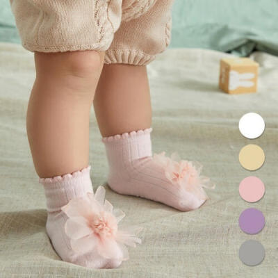 

Baby Boy Girl Ankle Socks Infant Toddler Floral Soft Cotton Sock