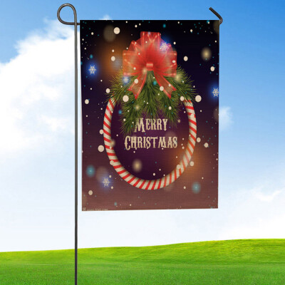 

Tailored Christmas Garden Flag Indoor Outdoor Home Decor Letters Flowers Flag